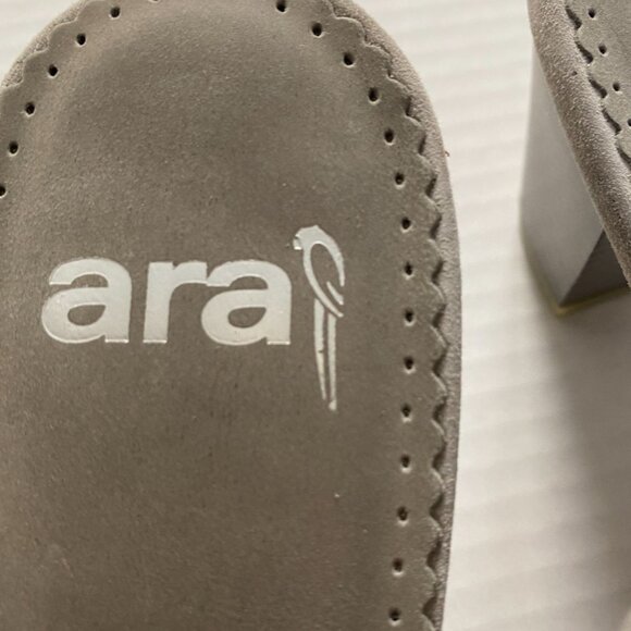 Luftpolster Ara Womens Pewter 2 1/2" Heel Sling Back Size 10.5 - Picture 5 of 12